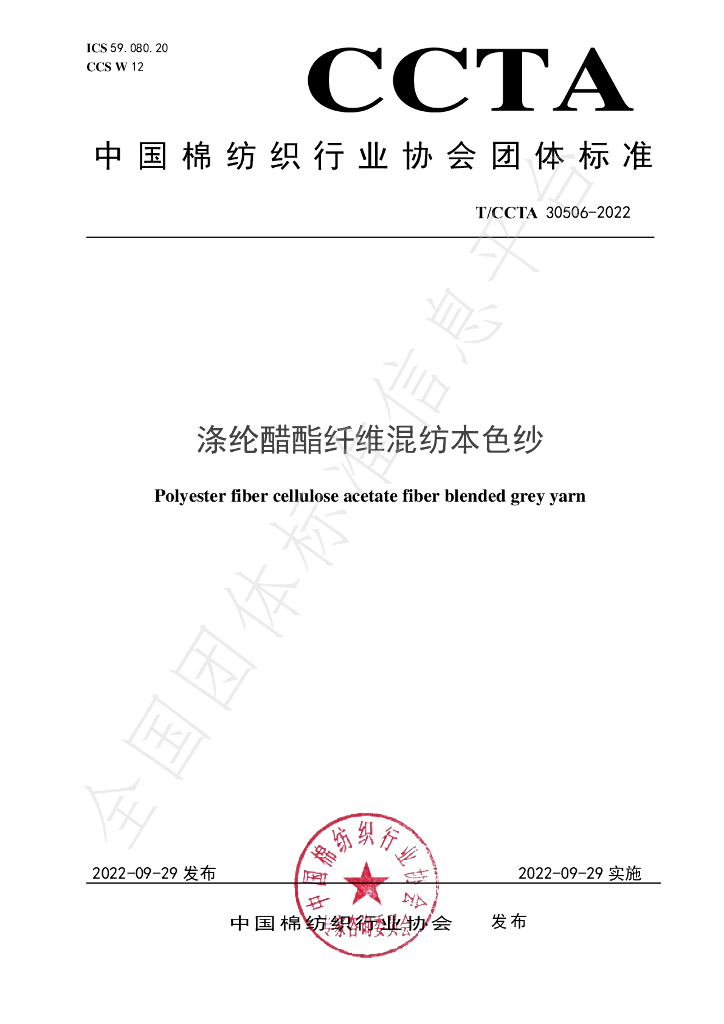 T/CCTA 30506-2022 标准预览