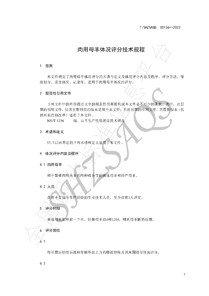 T/SHZSAQS 00136-2022 标准预览