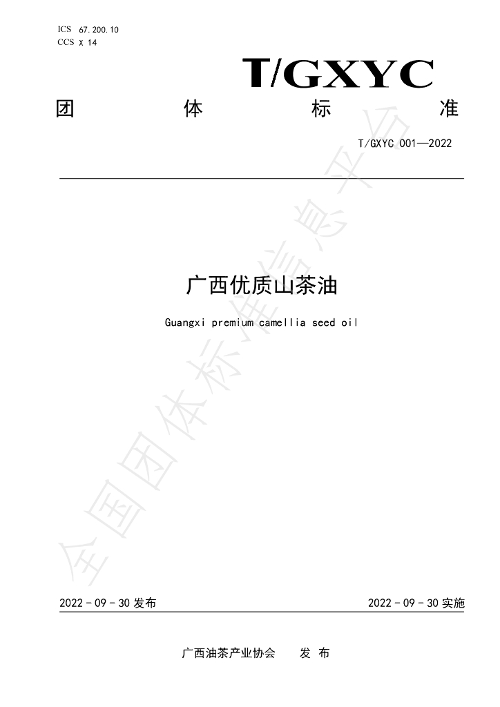 T/GXYC 001-2022 标准预览