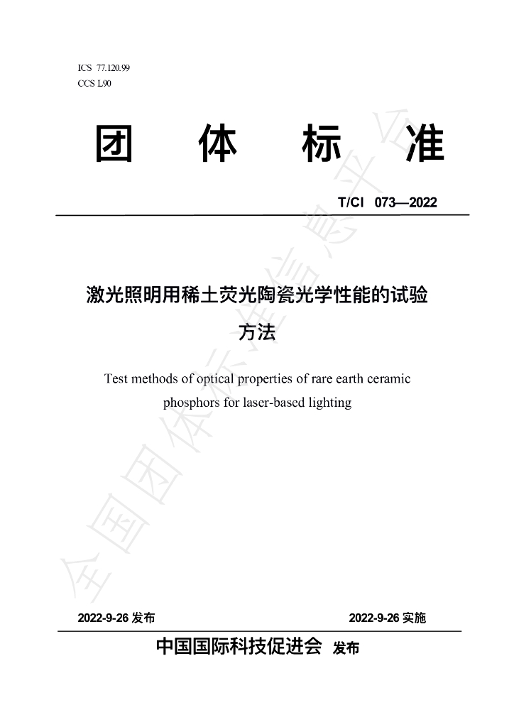 T/CI 073-2022 标准预览