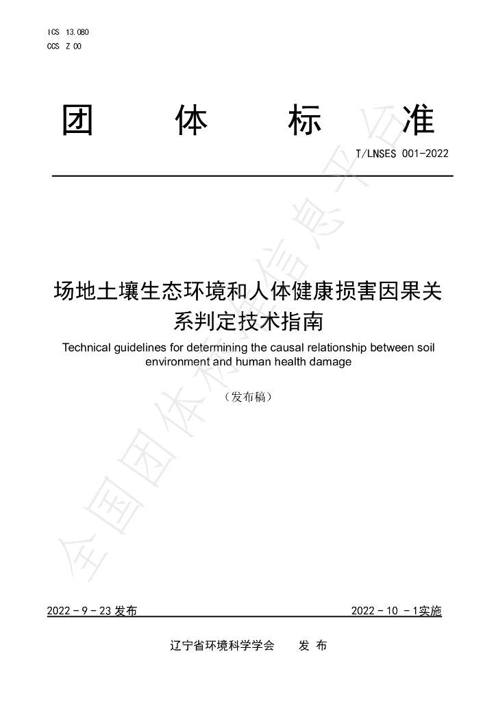 T/LNSES 001-2022 标准预览