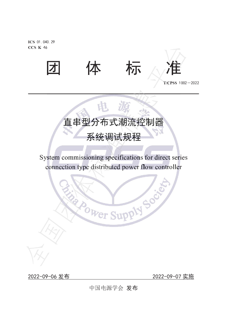 T/CPSS 1002-2022 标准预览