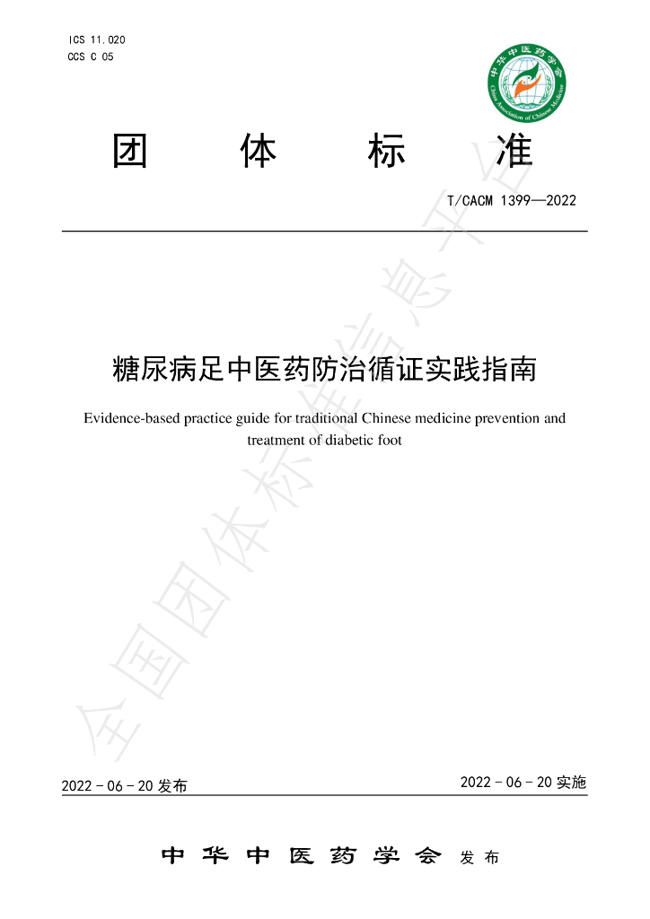 T/CACM 1399-2022 标准预览