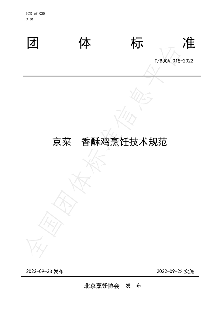 T/BJCA 018-2022 标准预览