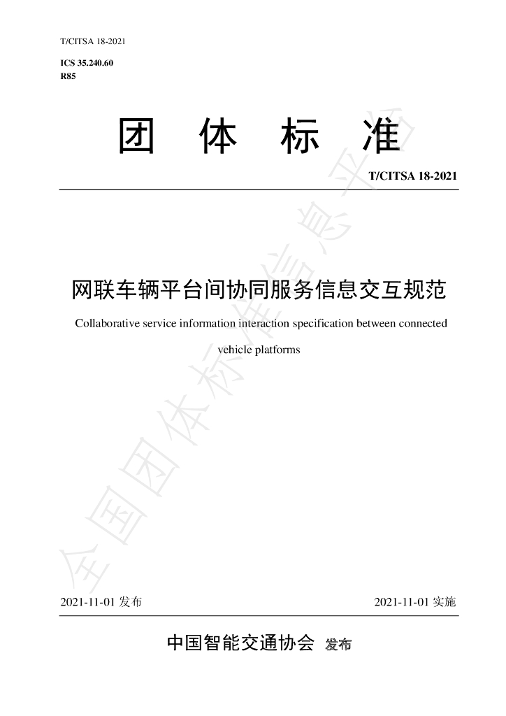 T/CITSA 18-2021 标准预览