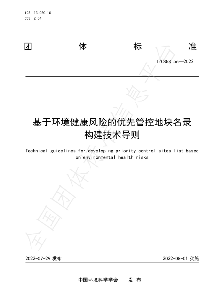 T/CSES 56-2022 标准预览
