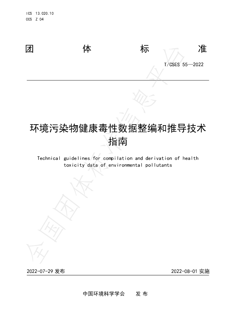 T/CSES 55-2022 标准预览