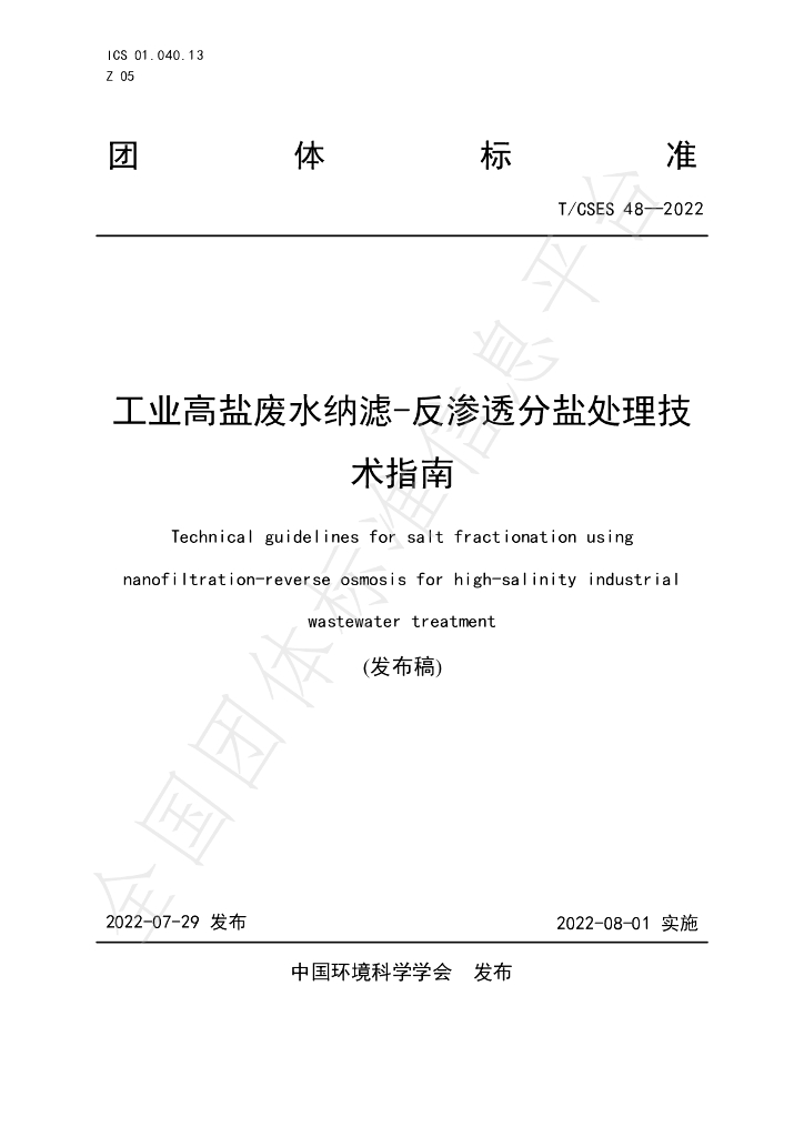 T/CSES 48-2022 标准预览