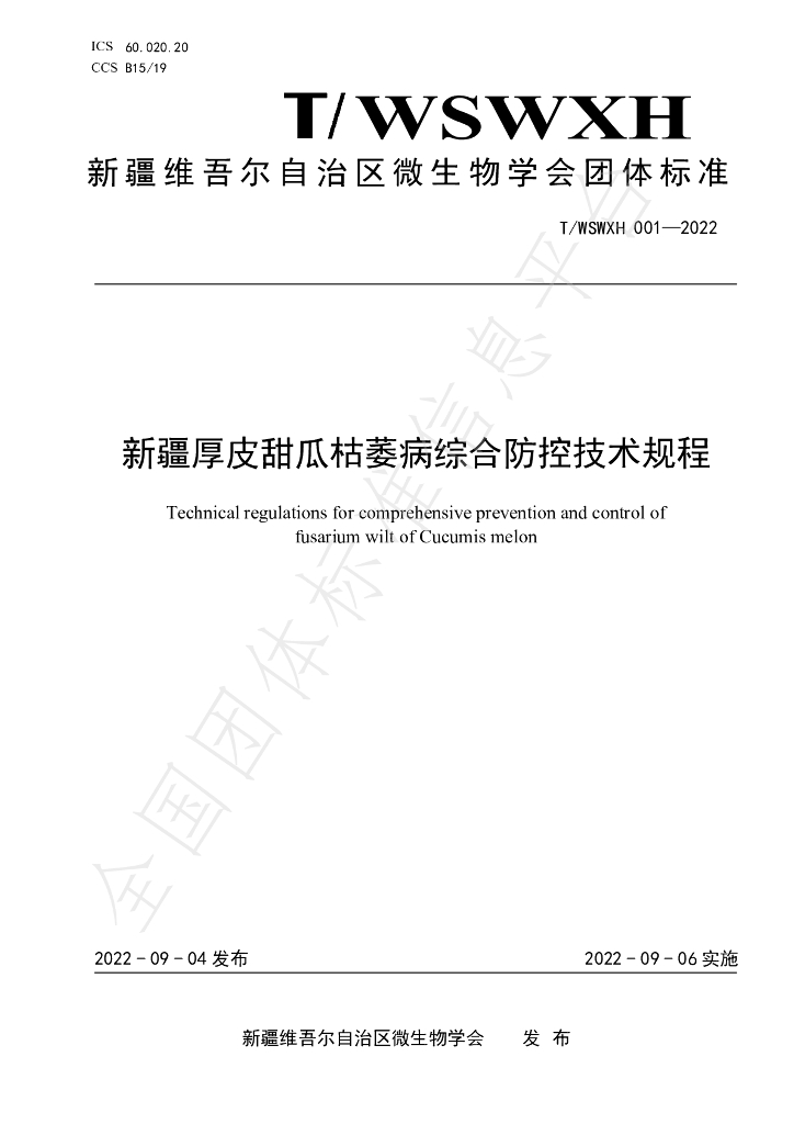T/WSWXH 001-2022 标准预览