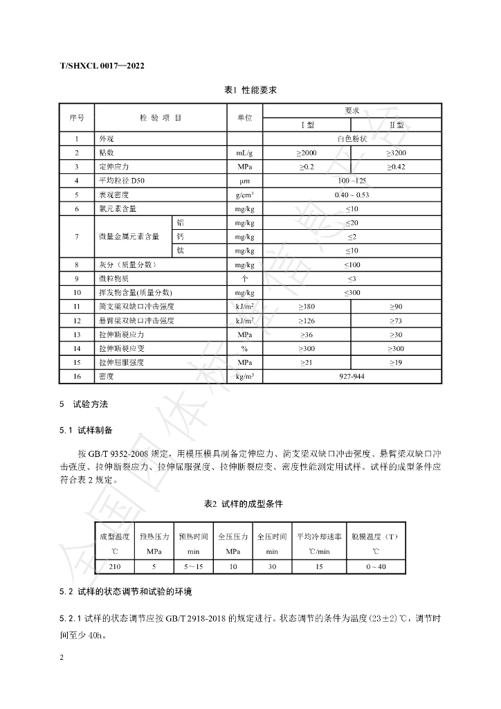 T/SHXCL 0017-2022 标准预览