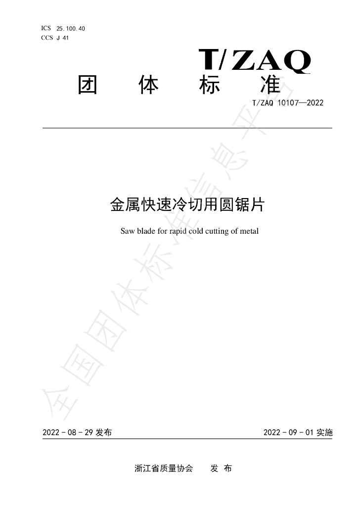 T/ZAQ 10107-2022 标准预览