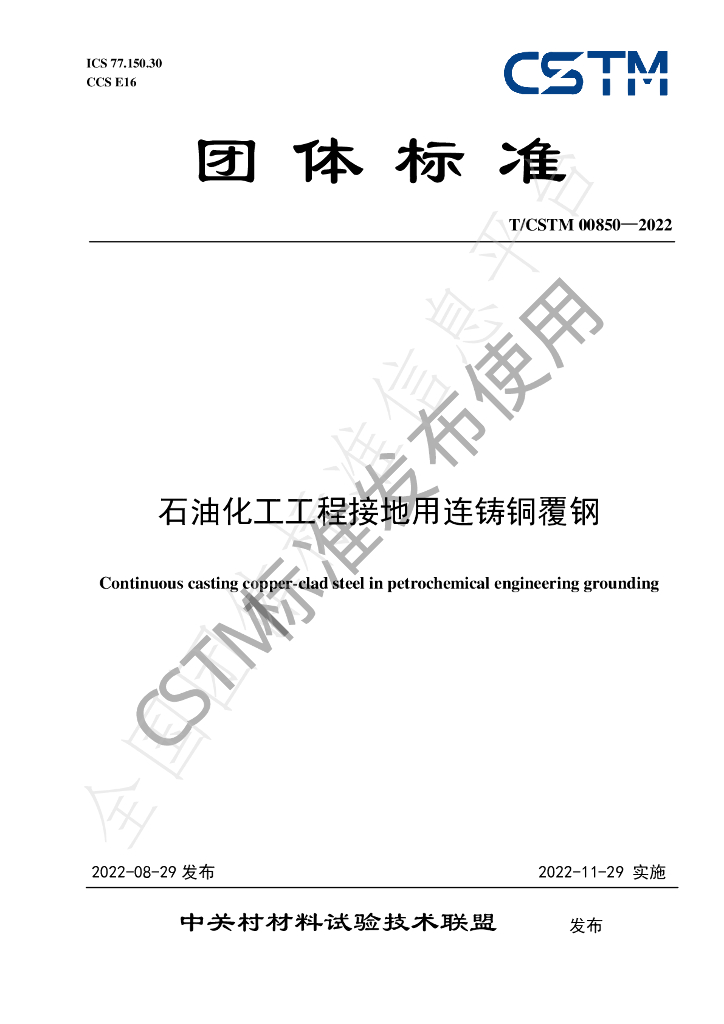 T/CSTM 00850-2022 标准预览