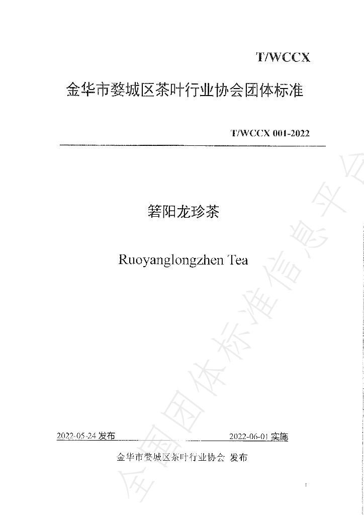 T/WCCX 001-2022 标准预览