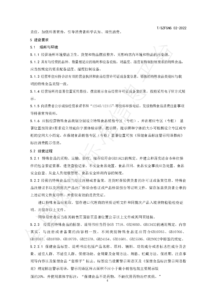 T/SZFSNS 02-2022 标准预览