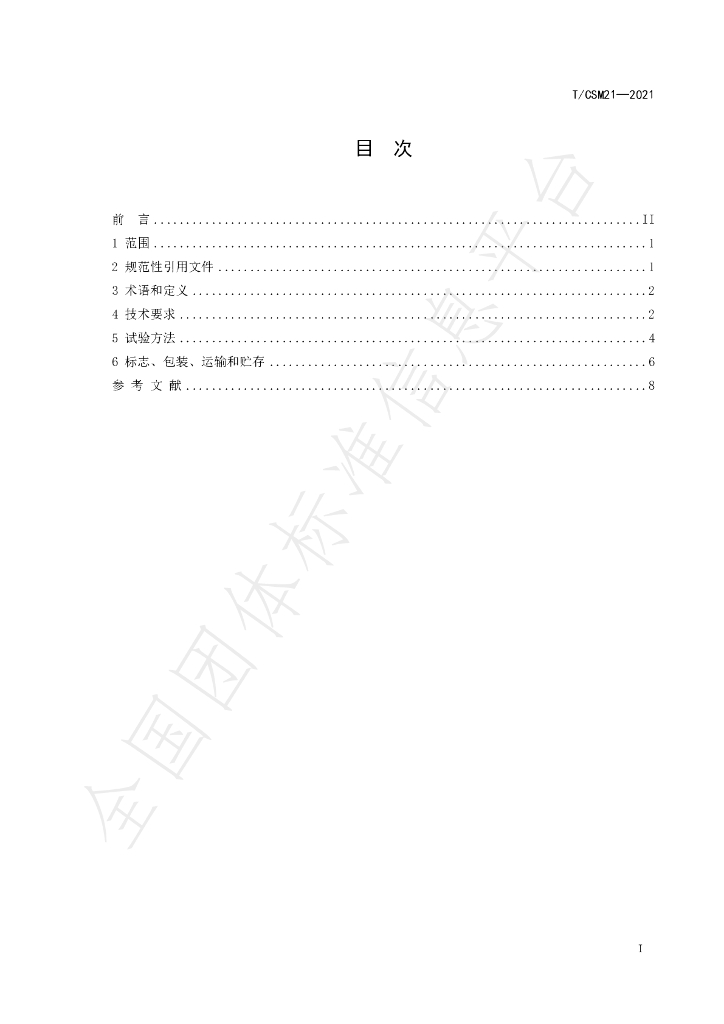 T/CSM 21-2021 标准预览