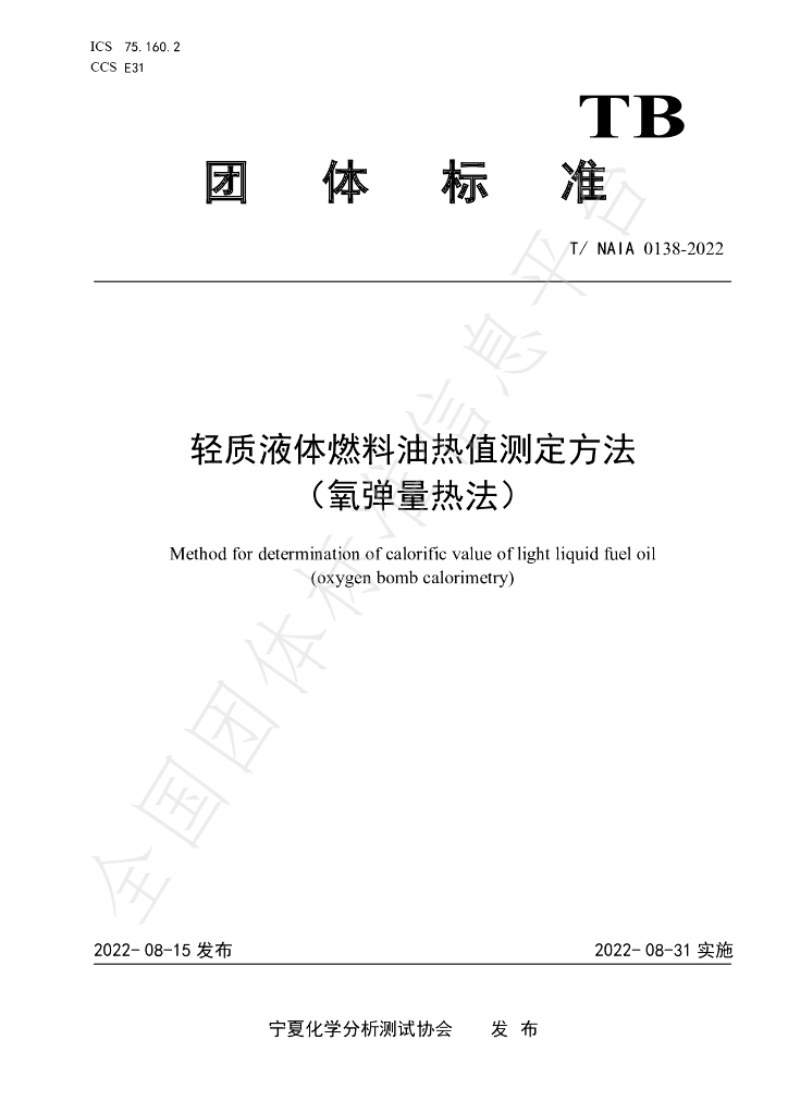 T/NAIA 0138-2022 标准预览
