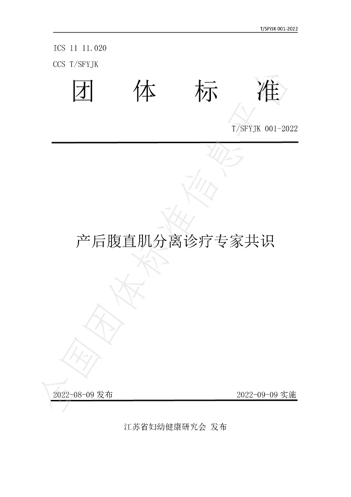 T/SFYJK 001-2022 标准预览