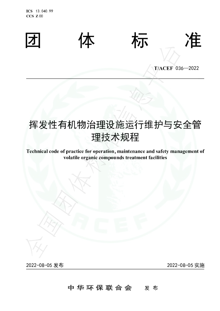T/ACEF 036-2022 标准预览