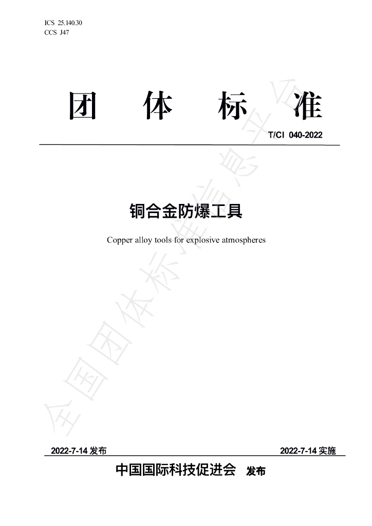 T/CI 040-2022 标准预览