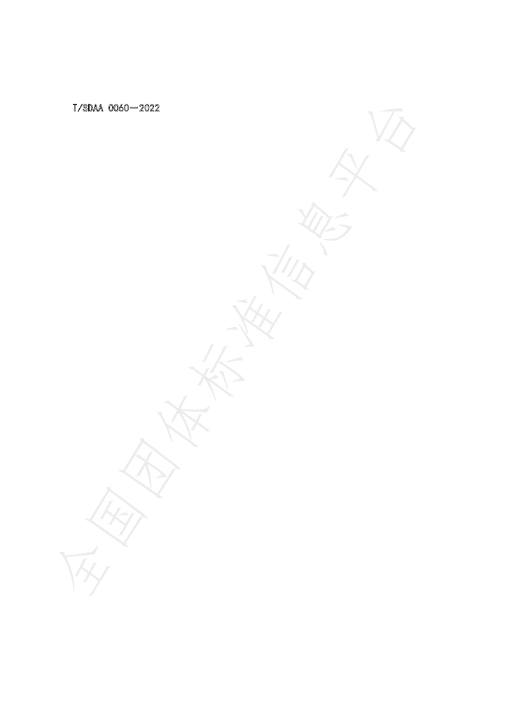 T/SDAA 0060-2022 标准预览
