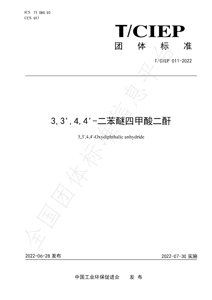 T/CIEP 011-2022 标准预览