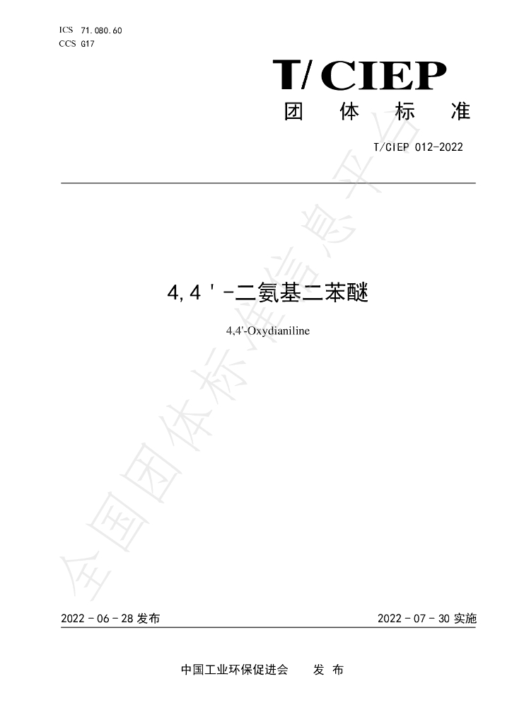T/CIEP 012-2022 标准预览