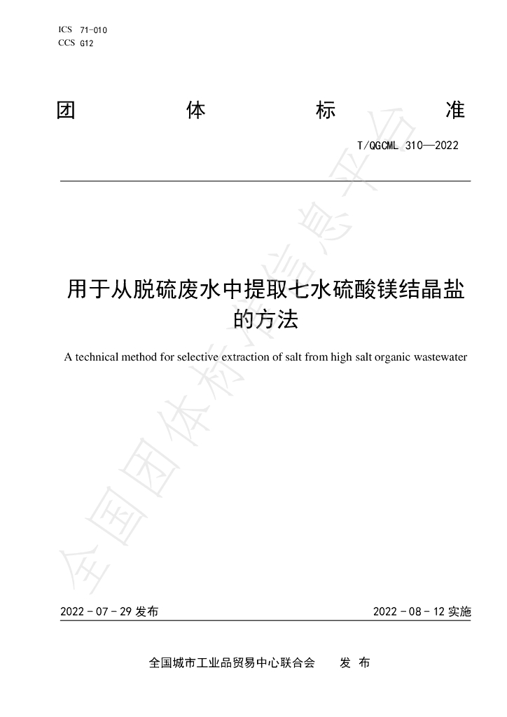 T/QGCML 310-2022 标准预览