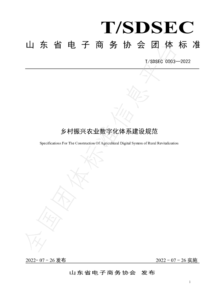 T/SDSEC 0003-2022 标准预览