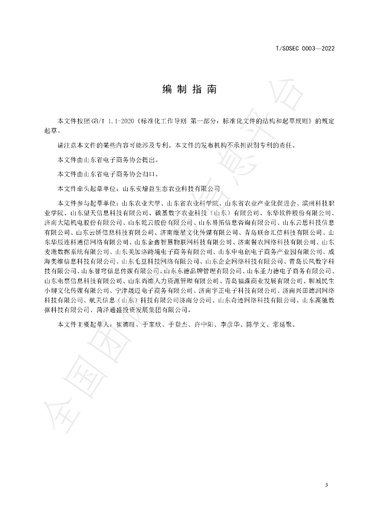 T/SDSEC 0003-2022 标准预览