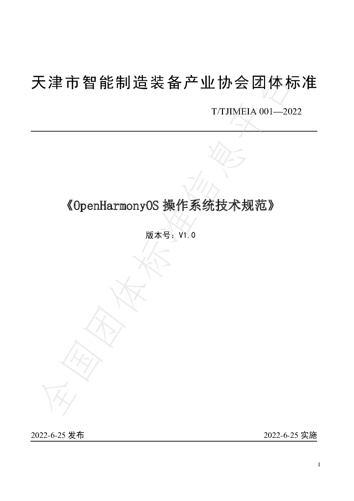 T/TJIMEIA 001-2022 标准预览