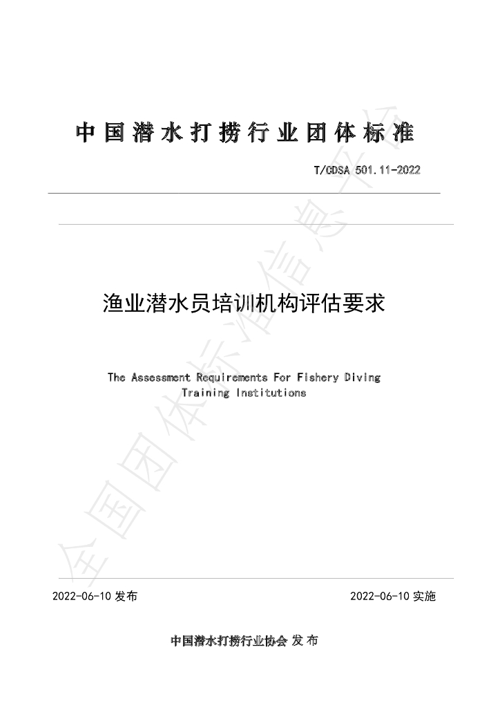 T/CDSA 501.11-2022 标准预览