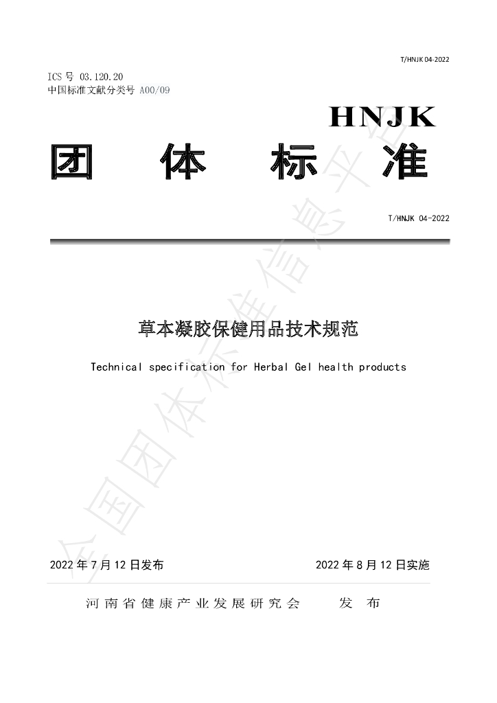 T/HNJK 04-2022 标准预览
