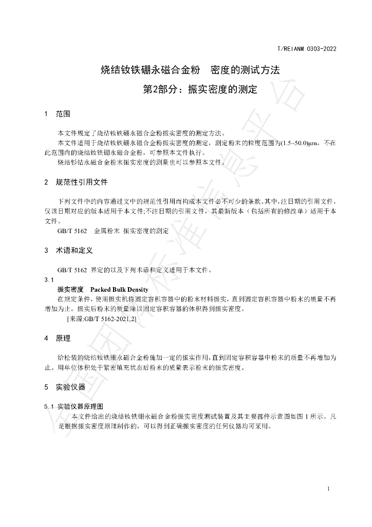 T/REIANM 0303-2022 标准预览