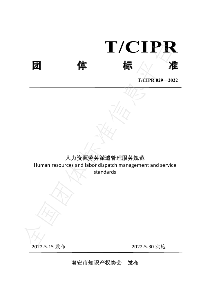 T/CIPR 029-2022 标准预览