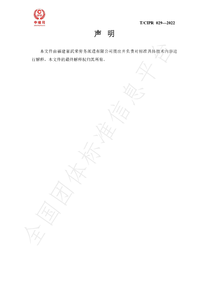 T/CIPR 029-2022 标准预览