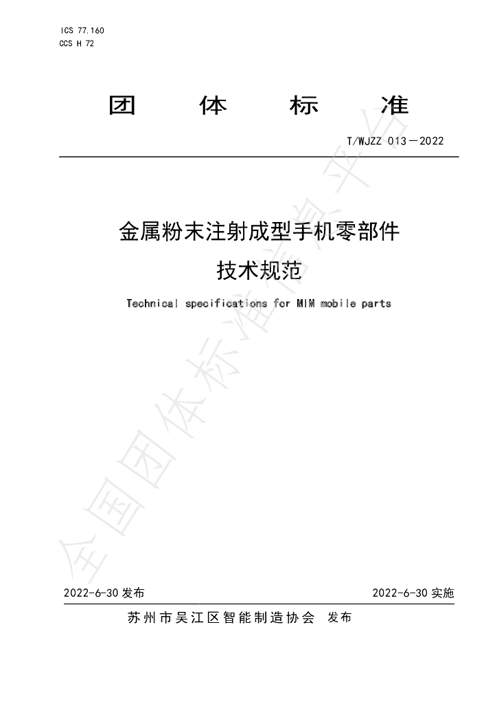 T/WJZZ 013-2022 标准预览