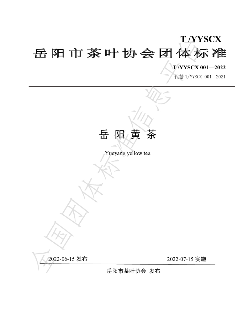 T/YYSCX 001-2022 标准预览