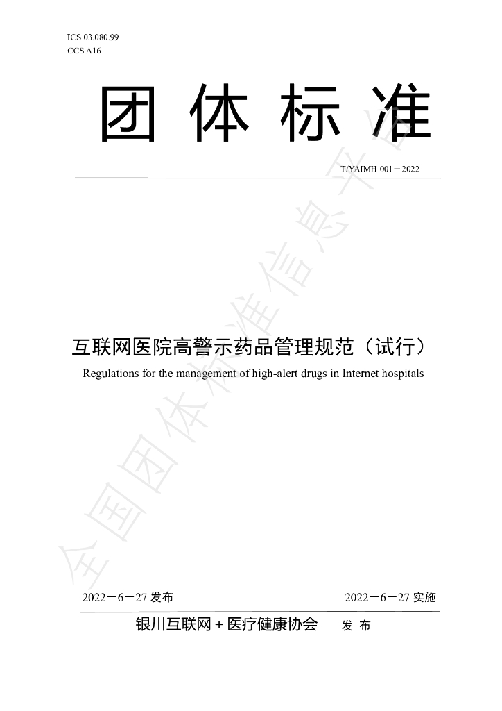 T/YAIMH 001-2022 标准预览