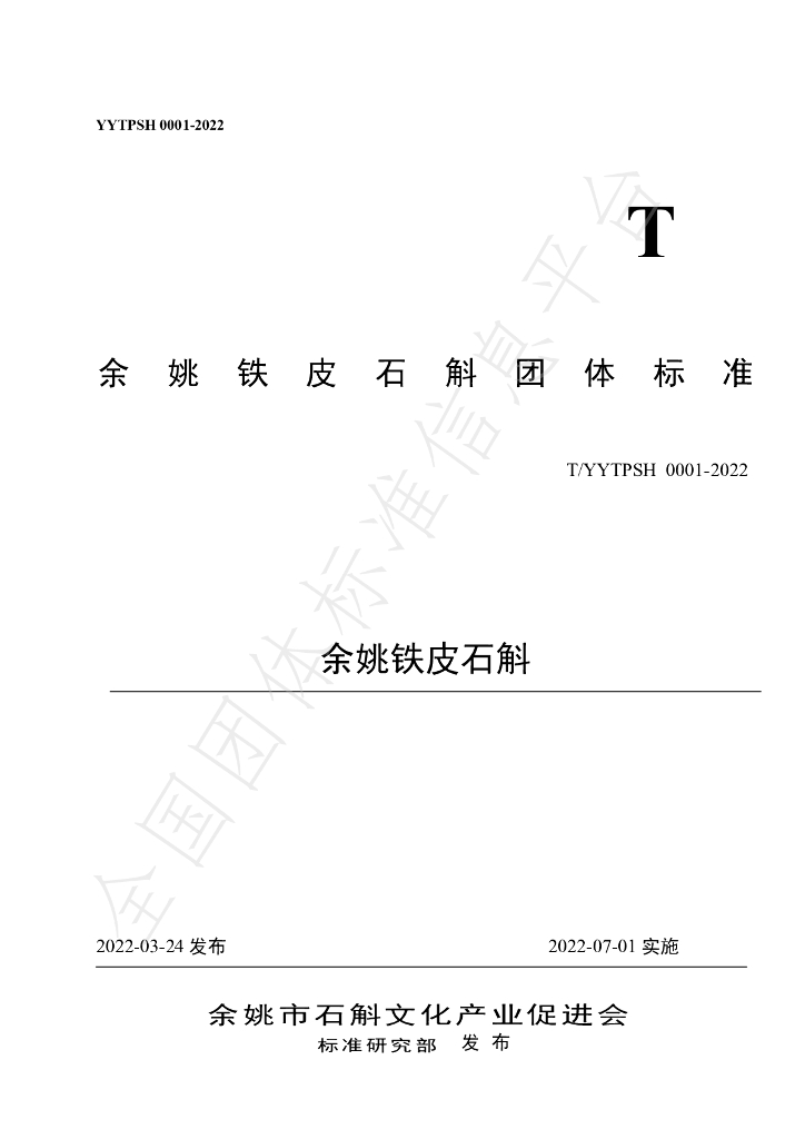 T/YYTPSH 001-2022 标准预览