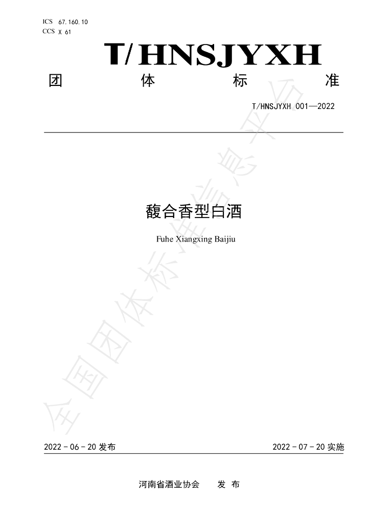 T/HNSJYXH 001-2022 标准预览
