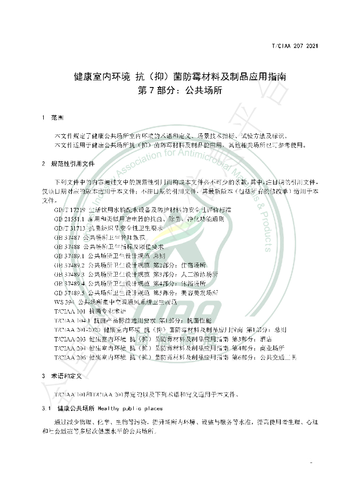 T/CIAA 207-2021 标准预览