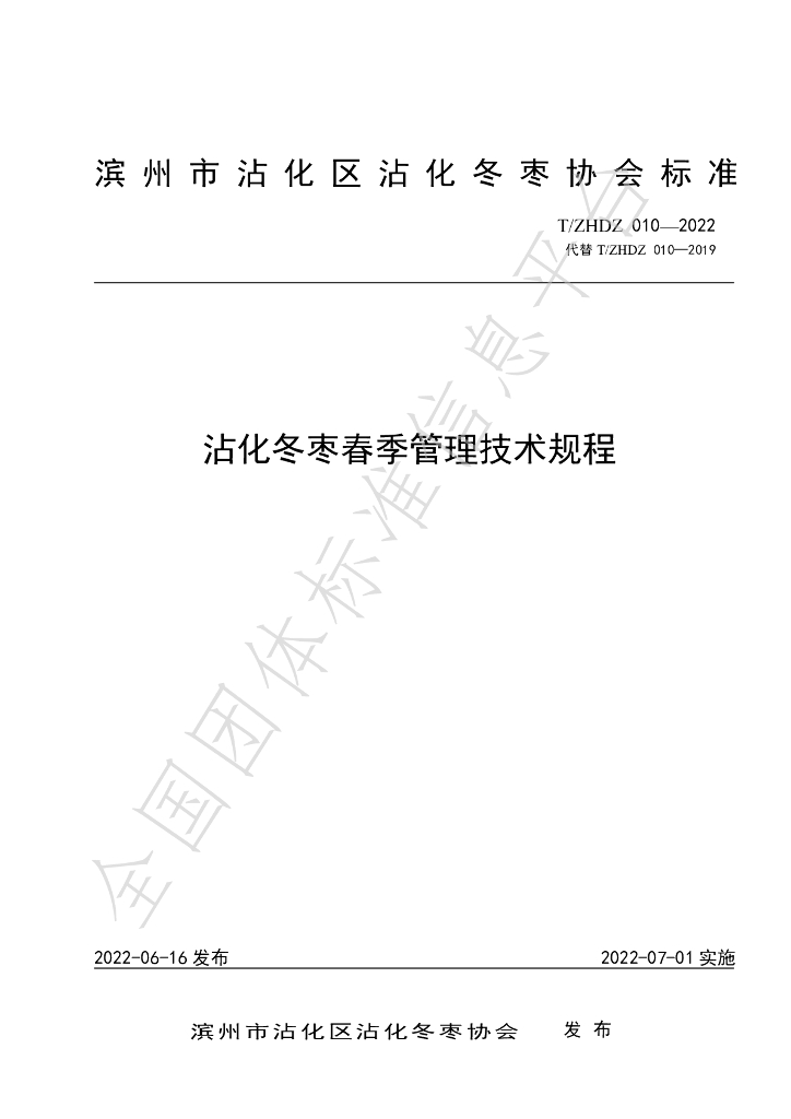 T/ZHDZ 010-2022 标准预览