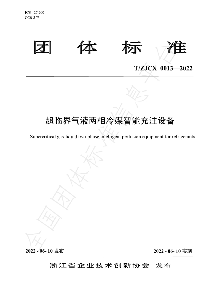 T/ZJCX 0013-2022 标准预览