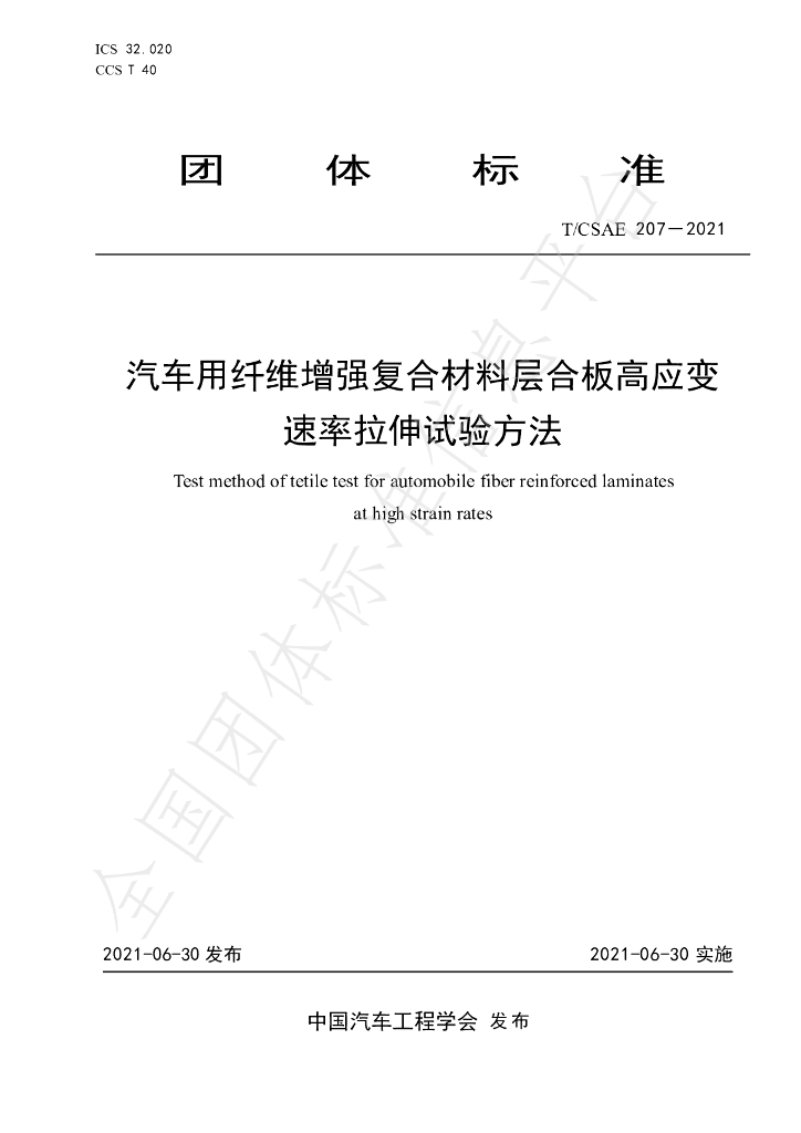T/CSAE 207-2021 标准预览