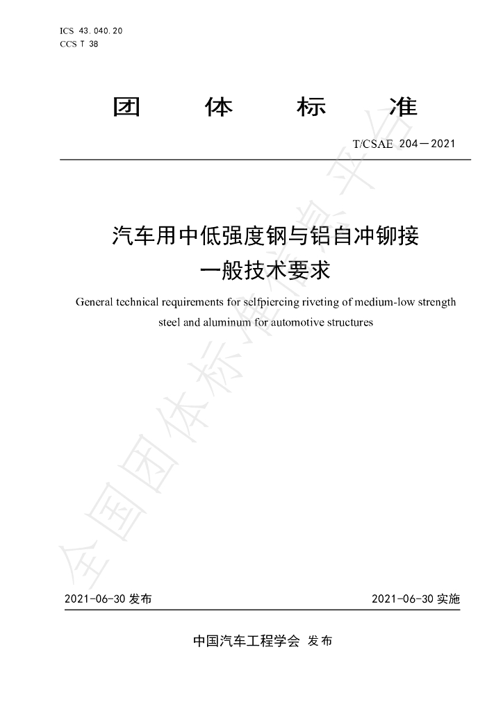T/CSAE 204-2021 标准预览