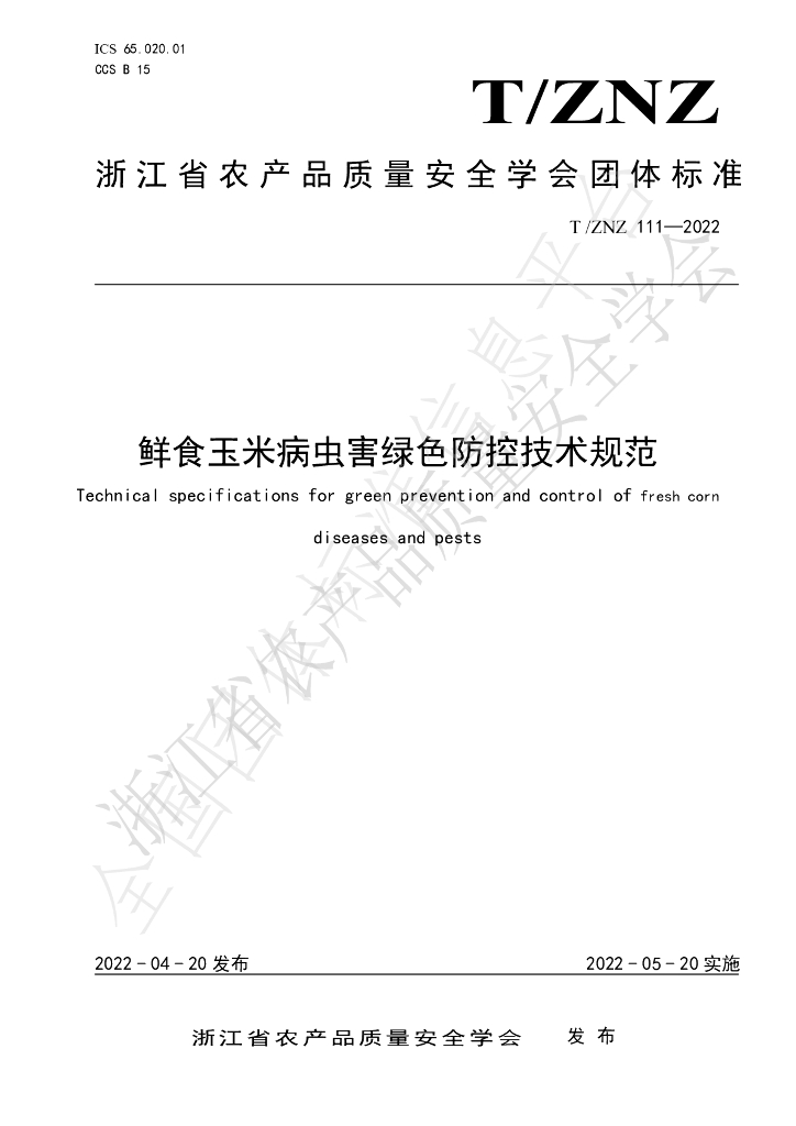 T/ZNZ 111-2022 标准预览