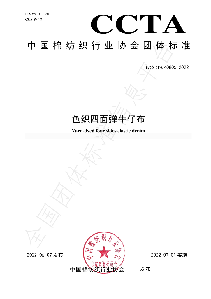 T/CCTA 40805-2022 标准预览