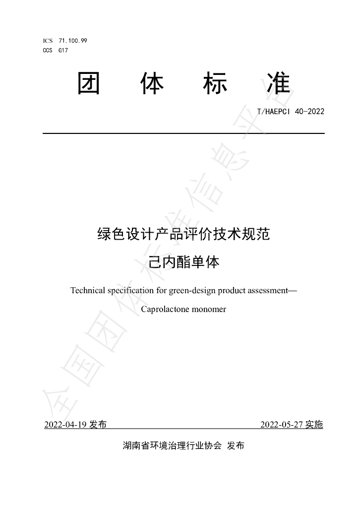 T/HAEPCI 40-2022 标准预览