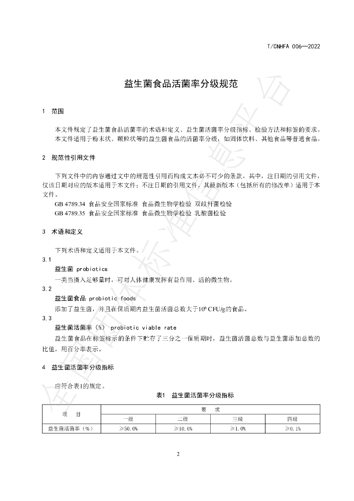 T/CNHFA 006-2022 标准预览