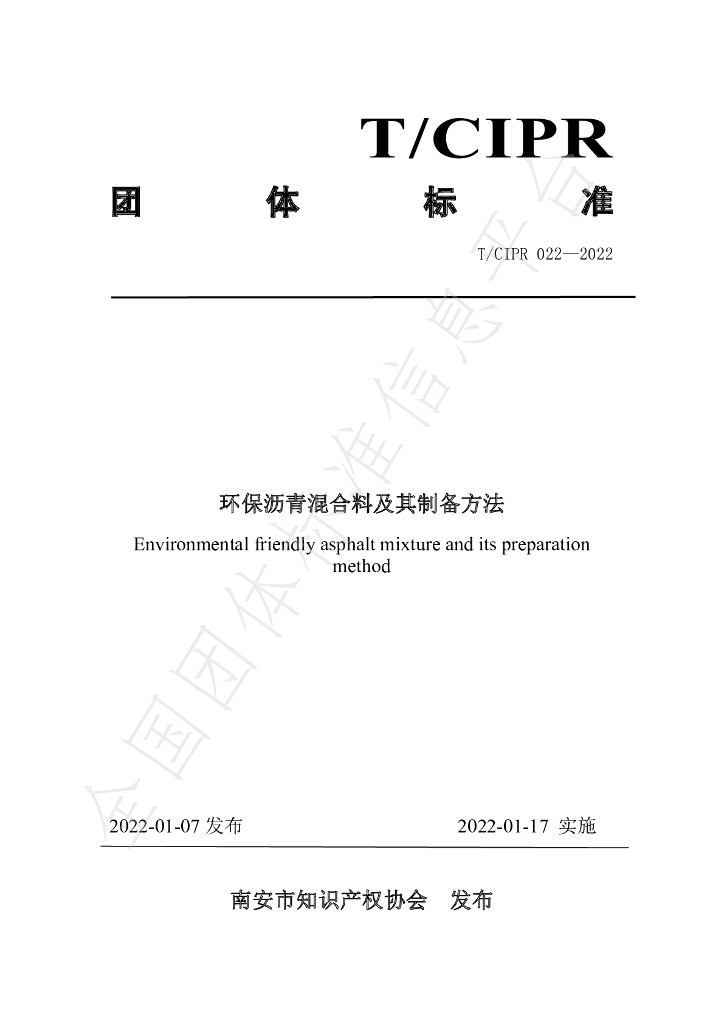 T/CIPR 022-2022 标准预览